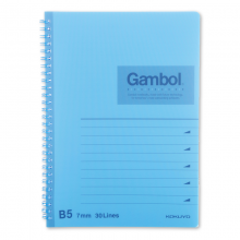 日本国誉(KOKUYO)Gambol渡边螺旋PP面笔记本子/记事本B5/80页（7mm横线*30行）WCN-DS1798