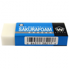 日本樱花(SAKURA)橡皮擦学生考试美术绘图XRFW-100中号单块【日本进口】