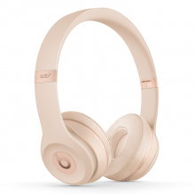 Beats Solo3 Wireless 头戴式 蓝牙无线耳机 手机耳机 游戏耳机-丝缎金