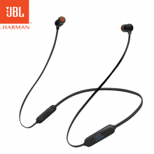 JBL TUNE 110BT 入耳式耳机 无线蓝牙耳机 运动耳机 颈挂式耳机带麦可通话苹果安卓通用黑色