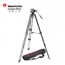 曼富图（Manfrotto）MVK500AM 液压摄像云台双管摄像三脚架套装
