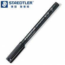 施德樓（STAEDTLER）記號筆速干油性筆光盤筆0.6mm 黑色單支裝F318-9