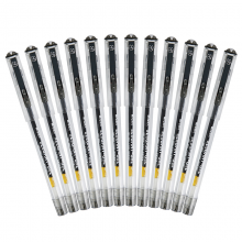 晨光(M&G)文具0.5mm黑色中性笔 全针管签字笔 商务办公水笔12支/盒GP1150