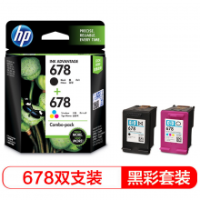 惠普（HP）L0S24AA 678黑色+678彩色套装 （适用HPDeskjet1018,2515,1518,4648,3515,2548,2648,3548,4518）