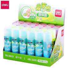 得力 deli 9627 果冻色固体胶(混)