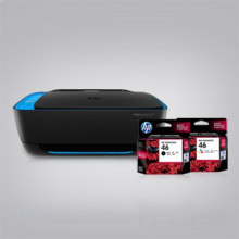 惠普HP Deskjet 4729 惠省大容量系列无线打印一体机 + 46 号墨盒一套