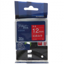 兄弟 TZE-435 色带 12m (单位:只) 红底白字