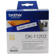 兄弟 DK-11203 标签机色带 17mm*87mm白底/黑字(纸质300张) (单位:卷)