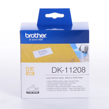 兄弟 DK-11208 标签机色带 38mm*90mm白底/黑字(纸质400张) (单位:卷)