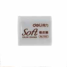 得力 7543 多彩橡皮 32*27*12mm 48块/盒 （单位：块） 混色
