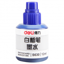 得力 S630 白板筆墨水 20ml 20瓶/盒 (單位:瓶) 藍色