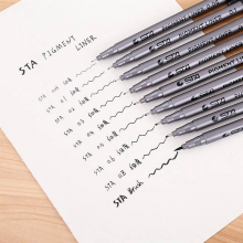 斯塔 8050 针管笔尖BRUSH 10支/盒 (单位:盒) 黑色