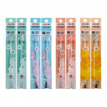 得力A32927全针管中性替芯 水笔芯(黑色墨水)(黑)