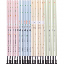 得力A32922全针管中性替芯 水笔芯(黑色墨水)(黑)