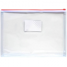 得力 5586 透明拉链袋 332*246mm  (单位:只) 混色