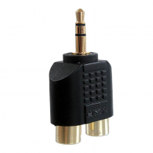秋叶原 Q-3109 音频转接头 3.5立体声转双莲花镀金 (单位:只)
