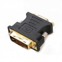 联刀 D030101 转换头VGA母/DVI公(24+5)  (单位:个) 黑色