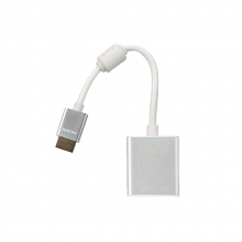 联刀D020112转换器白色+银色250mm/HDMI/VGA带音频(个)