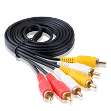 秋叶原 Q-302B 影音六头线 3RCA/M-3RCA/M公对公 1.5m (单位:根)