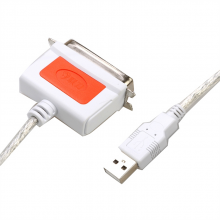 联刀 D010201/USB转1284并口打印线1.8m经济版 (单位：根) 白色