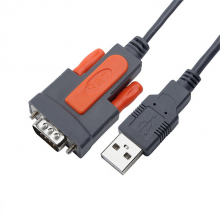 联刀 D010102/2.0USB转RS232串口线1.8m台湾原装芯片 (单位：根) 深灰色