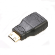 联刀 D030701 转换头miniHDMI公/HDMI母  (单位:个) 黑色