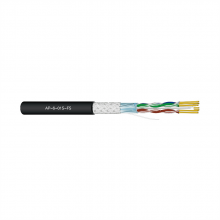 爱谱华顿AP-6-01S-FS六类4对STP室外双屏蔽电缆305米/箱(箱)