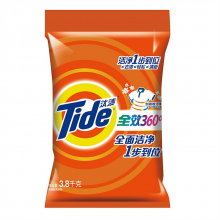 汰渍3.8kg全效360度洗衣粉洁雅百合香型（袋） 洗衣粉