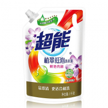 超能  植翠低泡洗衣液 1kg （单位：袋）