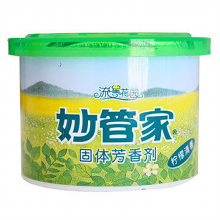 妙管家120g柠檬清香固体芳香剂 空气清新剂（单位：盒）