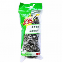 3M 思高合宜系列 金属钢丝球 3只装 (单位:袋)