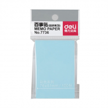 得力 7736 百事贴 76ｘ51mm （单位：包） 混色
