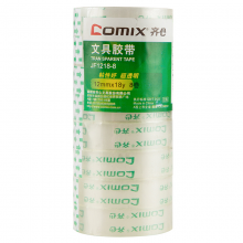 齐心 JF1218-8 超透文具胶带12mm*18y 8卷/筒 透明
