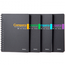 齐心 CPA6507 Compera双螺旋PP面本A6 50页 配