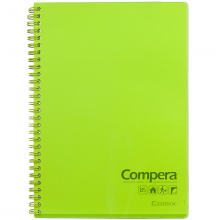 齐心 CPB5801 Compera 双螺旋PP面本B5 80页 透绿