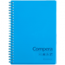 齐心 CPA5801 Compera 双螺旋PP面本A5 80页 透蓝