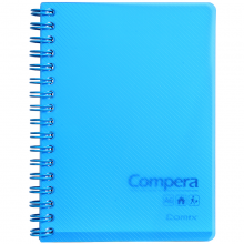 齐心 CPA6801 Compera 双螺旋PP面本A6 80页 透蓝