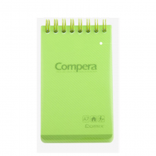 齐心 CPA7801 Compera 双螺旋PP面本A7 80页 透绿