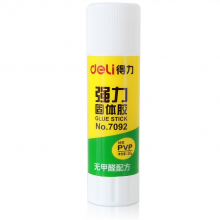 得力 7092 固体胶棒 20g （单位：只） 白