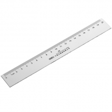得力 6220 直尺 20cm （单位：只） 透明