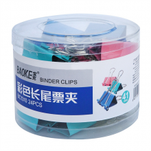 宝克 41MM 长尾夹 24个/盒(单位：盒) 颜色