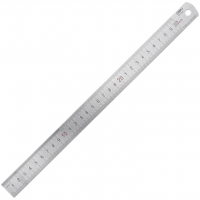 得力 8463 钢直尺 30cm （单位：只） 银色