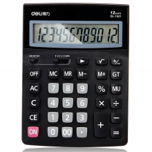 得力 1521A 桌面计算器普通计算器 208ｘ154ｘ43mm (单位:台) 黑色