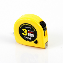 得力 8202 钢卷尺 3mx13mm （单位：把） 黄