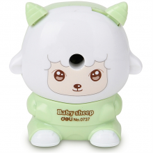 得力 0737 小羊Baby削笔机 95ｘ77.5ｘ83mm （单位：只） 混色