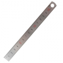 得力 8461 钢直尺 15cm (单位:只) 银色