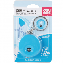 得力 8214 钢卷尺 1.5mｘ7.5mm （单位：把） 混