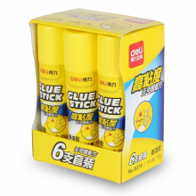 得力 6370 固体胶 6支/盒 （单位：盒）