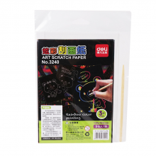 得力 3240 炫彩刮画纸  （单位：袋） 黑色