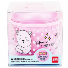 得力0707电动削笔机 卷笔刀/器(红色)